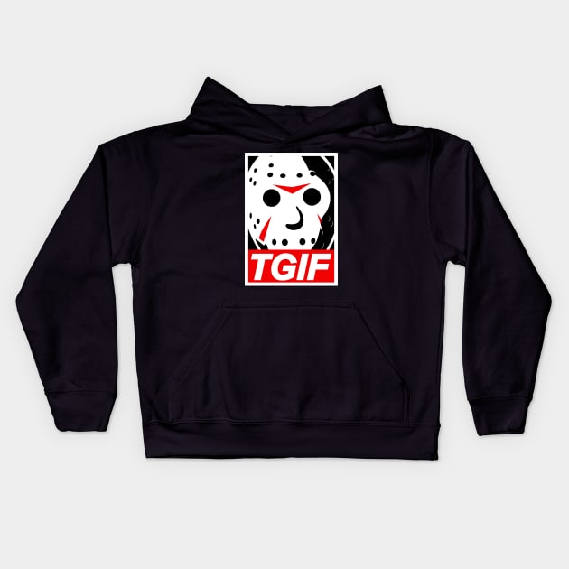 TGIF Jason Kids Hoodie by triggerleo